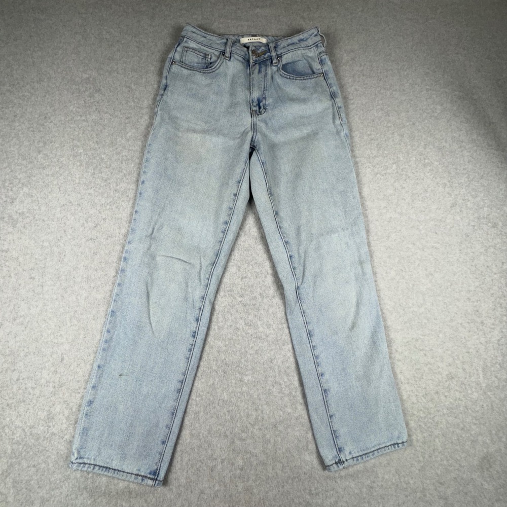 PacSun Mom Jeans Womens 23 Light Wash High Rise Denim Pants Blue